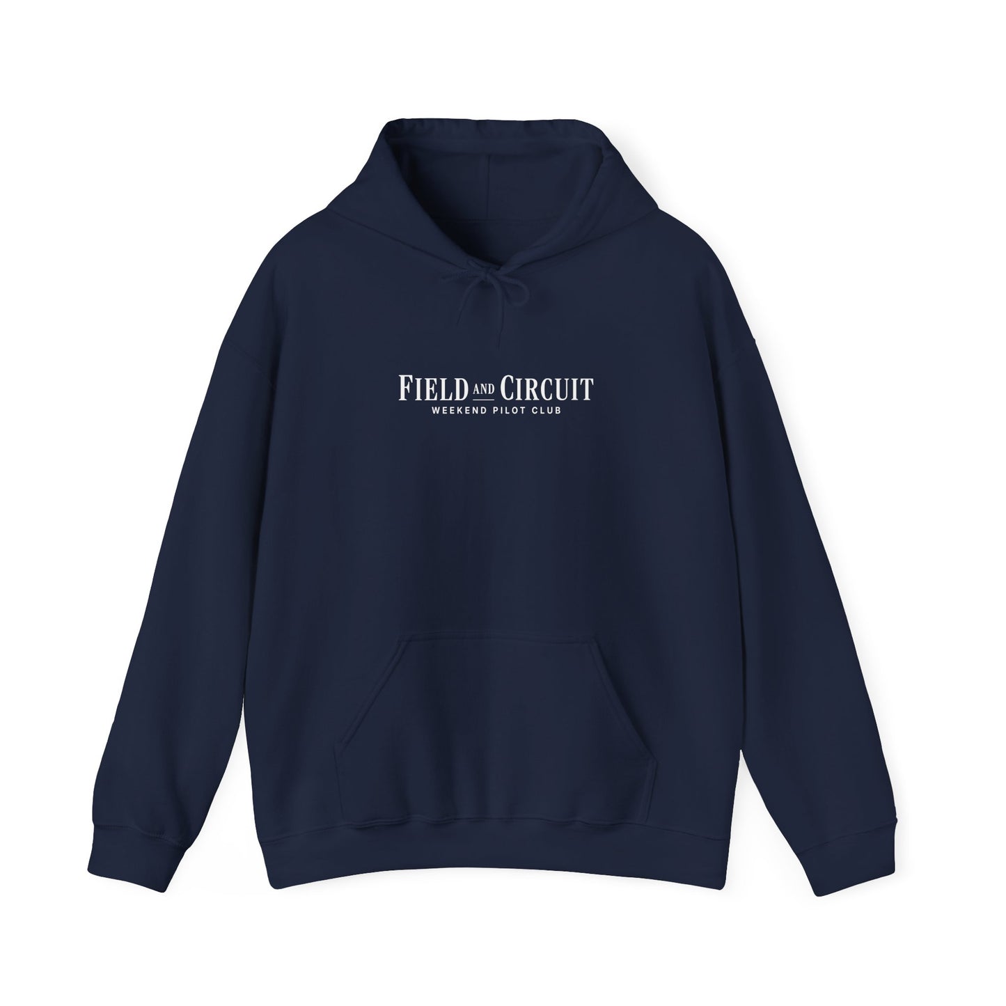 Field and Circuit Logo Hoody Blue