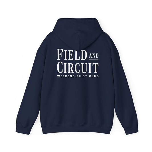 Field and Circuit Logo Hoody Blue