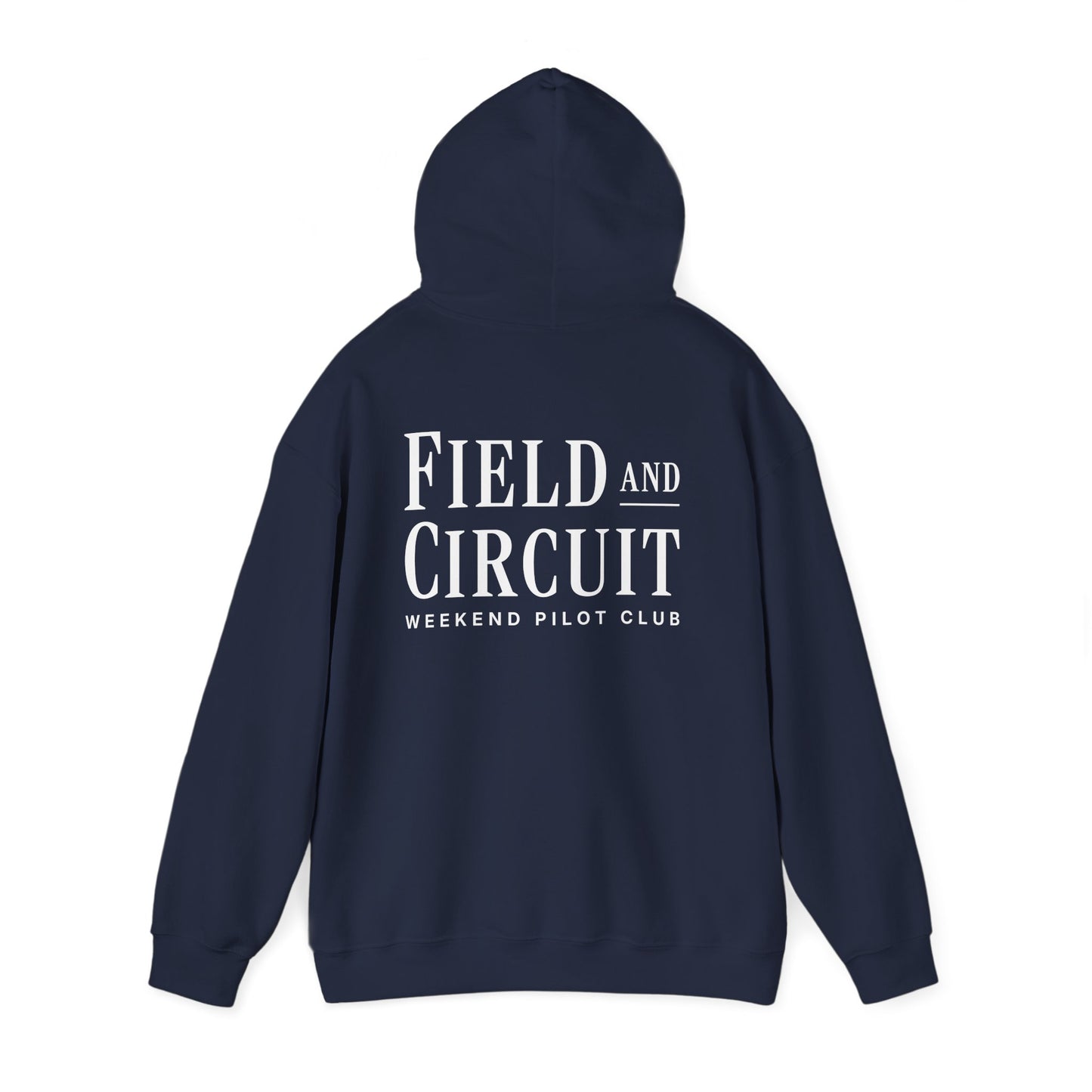 Field and Circuit Logo Hoody Blue